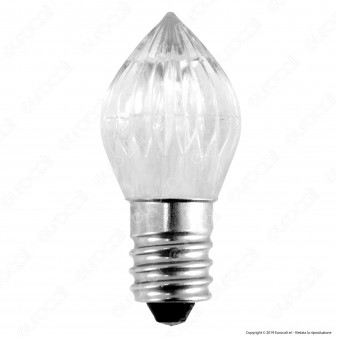 Life Lampada Votiva LED E14 0,5W Candela Fiamma 12V - mod. 39.9E0142C 