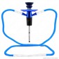 Immagine 2 - Atomic Kit Narghilè da Viaggio Colore Blu con 2 Hose e Custodia -