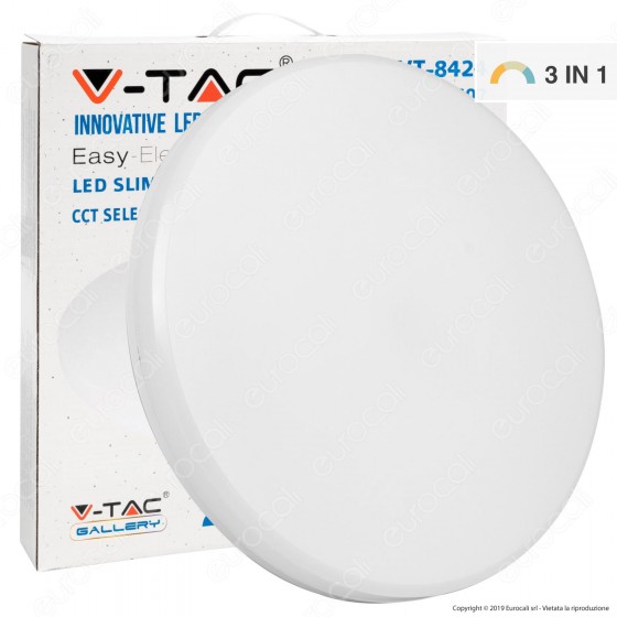 V-Tac VT-8424 Plafoniera LED 24W Changing Color 3in1 Forma Circolare Copertura Opaca - SKU 7607 V-Tac VT-8424 Plafoniera LED 24W Changing Color 3in1 Forma Circolare Copertura Opaca - SKU 7607