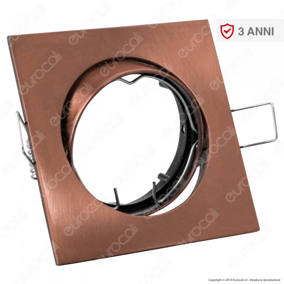 V-Tac VT-779 Portafaretto Orientabile Quadrato da Incasso per V-Tac VT-779 Portafaretto Orientabile Quadrato da Incasso per