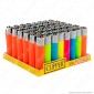 Immagine 1 - Clipper Large Fantasia Solid Fluo Mix - Box da 48 Accendini