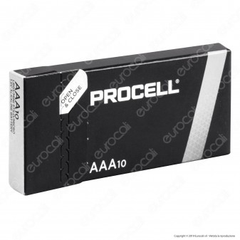 Procell Duracell Industrial Alcaline Ministilo AAA - Box 10 Batterie