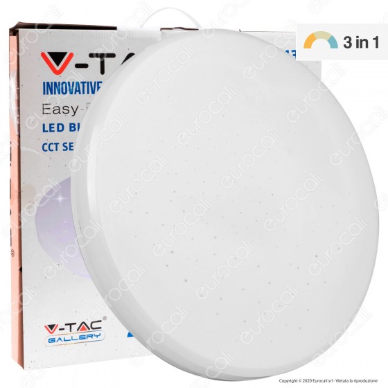 V-Tac VT-8436 Plafoniera LED 36W Changing Color 3in1 Forma Circolare Effetto Cielo Stellato - SKU 7608 V-Tac VT-8436 Plafoniera LED 36W Changing Color 3in1 Forma Circolare Effetto Cielo Stellato - SKU 7608