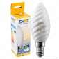 Immagine 1 - Bot Lighting Shot Lampadina LED E14 4,5W Candela Twist Vetro Bianco