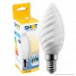Immagine 1 - Bot Lighting Shot Lampadina LED E14 6W Candela Twist Vetro Bianco