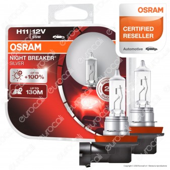 Osram Night Breaker Silver 55W - 2 Lampadine H11