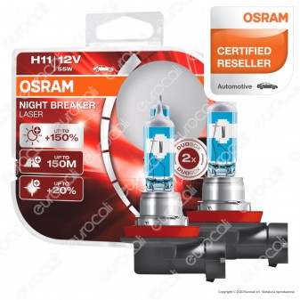 Osram Night Breaker Laser 55W - 2 Lampadine H11