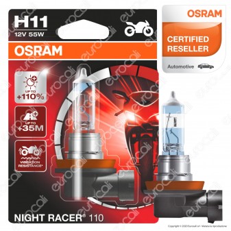 Osram Night Racer 110 per Moto 55W - Lampadina H11