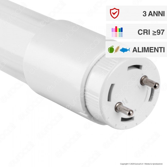 Wiva Tubo LED T8 Serie Pro G13 18W Lampadina 120cm CRI 97 - mod. 12100159 Wiva Tubo LED T8 Serie Pro G13 18W Lampadina 120cm CRI 97 - mod. 12100159