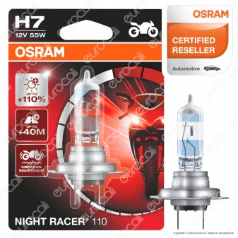 Osram Night Racer 110 per Moto 55W - Lampadina H7