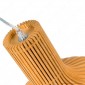 Immagine 4 - V-Tac VT-3450 Lampadario a Sospensione in Legno con Portalampada per