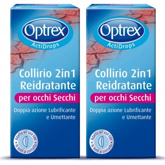 Optrex Actidrops Collirio 2in1 Reidratante per Occhi Secchi 2