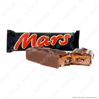 Mars Snack con Malto e Caramello Ricoperto di Cioccolata - Box con 32