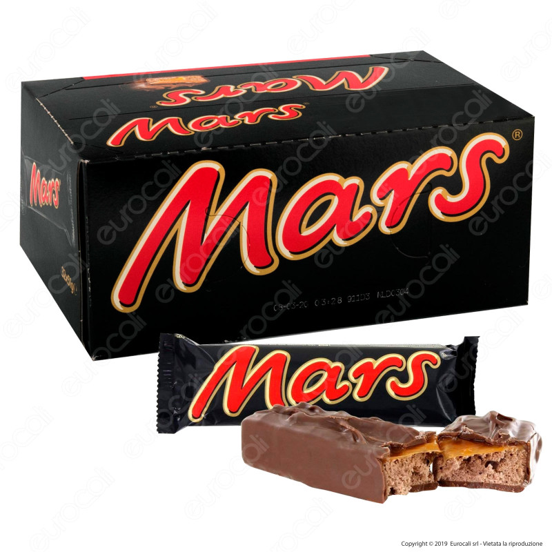 Mars Snack con Malto e Caramello Ricoperto di Cioccolata - Box con 32 Mars Snack con Malto e Caramello Ricoperto di Cioccolata - Box con 32