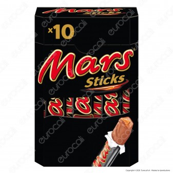 Mars Sticks Snack con Malto e Caramello Ricoperto di Cioccolata - Box