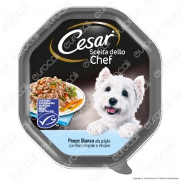 Cesar Scelta dello Chef Cibo per Cani con Pesce Bianco alla Griglia