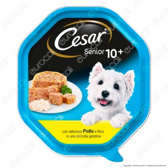 Cesar Senior 10+ Cibo per Cani con Pollo e Riso in Gelatina - 14