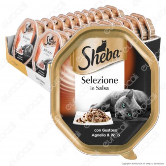 Sheba Selezione in Salsa Cibo per Gatti al Gusto Agnello e Pollo - 22