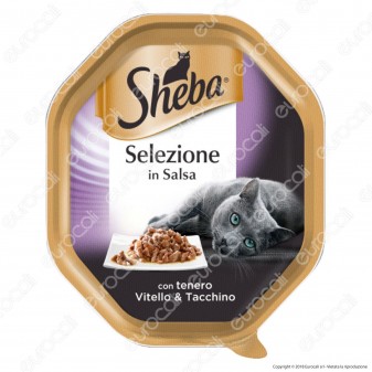 Sheba Selezione in Salsa Cibo per Gatti al Gusto Vitello e Tacchino -
