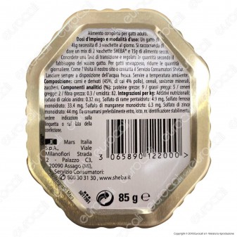 Sheba Selezione in Salsa Cibo per Gatti al Gusto Vitello e Tacchino -