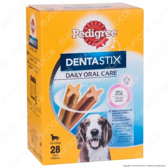 Pedigree Dentastix Medium per l'igiene orale del cane - Confezione da