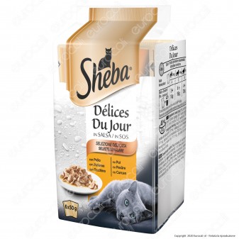 Sheba Delices Du Jour Selezione Delicata Cibo per Gatti al Gusto