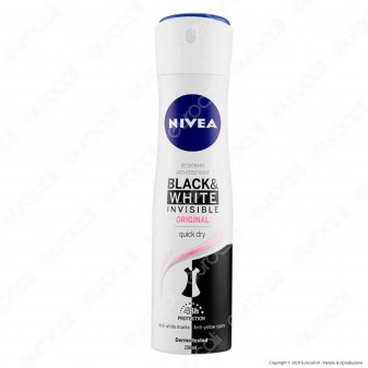 Nivea Black & White Invisible Original Spray - 150 ml