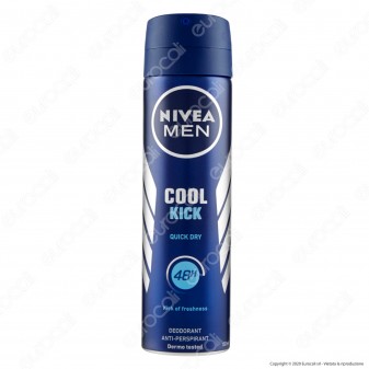 Nivea Men Deodorante Spray Cool Kick - Flacone da 150ml