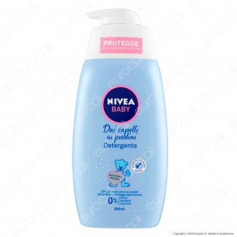 Nivea Baby Detergente Dai Capelli Ai Piedini - Flacone da 500ml