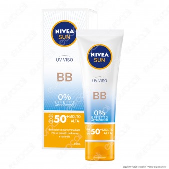 Nivea Sun Crema UV Viso BB FP 50+ - Flacone da 50ml