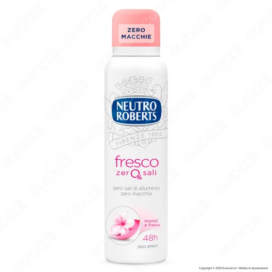 Neutro Roberts Deodorante Spray Fresco Monoi & Fresia - Flacone da