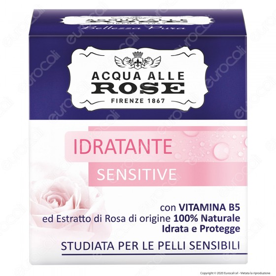 Acqua alle Rose Crema Viso Idratante Sensitive - Confezione da 50ml