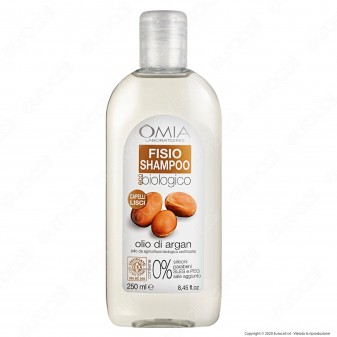 Omia Laboratoires Fisio Shampoo Ecobiologico Olio di Argan - Flacone da 250ml