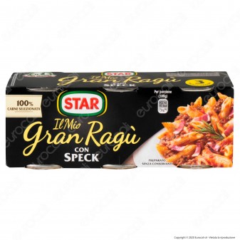 Star Il Mio Gran Ragù con Salsiccia Sugo Pronto con Pomodoro e Carne Suina Italiana - 2 Lattine da 180g