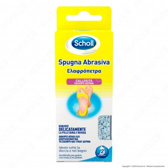 Scholl Spugna Abrasiva Callosità - Confezione con 1 Spugna Levigante