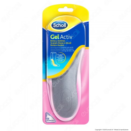 Scholl Gel Activ Solette Donna Invisibili per Scarpe Chiuse e Stivali Scholl Gel Activ Solette Donna Invisibili per Scarpe Chiuse e Stivali