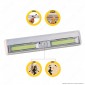 Immagine 3 - Velamp Smarty Luce LED 3W a Batteria Reglette con Sensore di