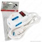 Immagine 1 - CFG Multipresa 3 Posti con 2 Prese Bipasso 2P+T 10/16A e 1 Presa