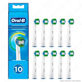 Oral-B Precision Clean Testine di Ricambio per Spazzolino Elettrico - Confezione da 10 Testine