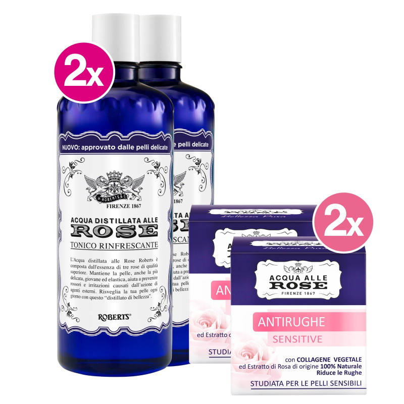 Kit Tonico + Antirughe Sensitive Kit Tonico + Antirughe Sensitive
