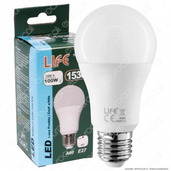 Life Lampadina LED E27 14W Bulb A60 - mod. 39.920315C / 39.920315N / 39.920315F