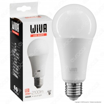 Wiva Lampadina LED E27 20W Bulb A70 - mod. 12100280 / 12100281 / 12100282 