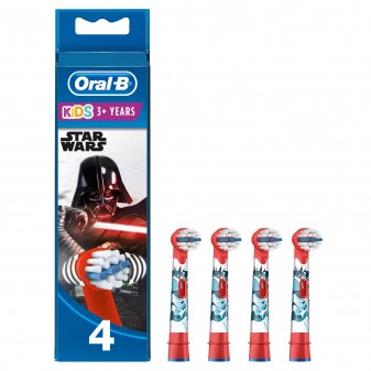 Oral-B Stages Power Testine di Ricambio Star Wars per Spazzolino Elettrico per Bambini - Confezione da 3 testine