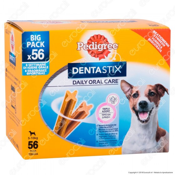 Pedigree Dentastix Small per l'igiene orale del cane - Confezione da 56 Stick Pedigree Dentastix Small per l'igiene orale del cane - Confezione da 56 Stick