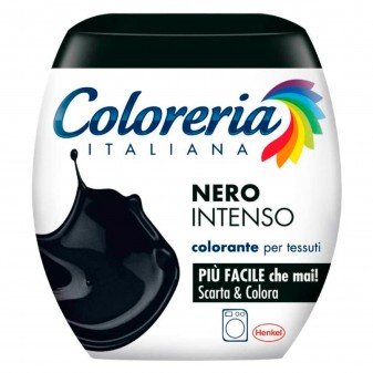 Grey Coloreria Italiana Colorante per Tessuti per Lavatrice Colore Nero Intenso - Confezione Monodose