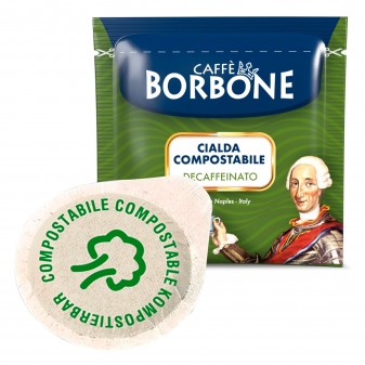 50 Cialde in Carta Caffè Borbone Miscela Verde - Decaffeinato