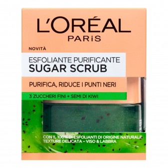 L'Oréal Paris Sugar Scrub Esfoliante Purificante ai Semi di Kiwi