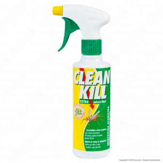 Clean Kill Insetticida Extra Mirco-Fast No Gas A Base Acquosa - Flacone Spray da 375ml