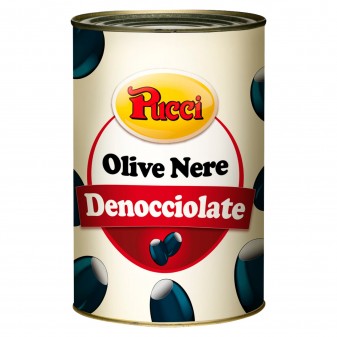 Pucci Olive Nere Denocciolate in Salamoia - Lattina da 4,1kg
