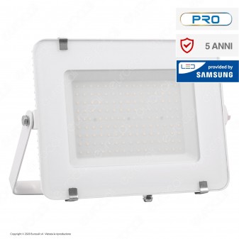V-Tac PRO VT-150 Faro LED SMD 150W Ultrasottile Chip Samsung da Esterno Colore Bianco - SKU 478 / 479 / 480